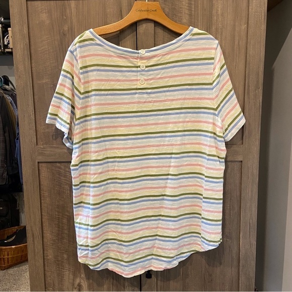 Talbots Plus 2X T shirt Striped Modal Cotton - Picture 2 of 8